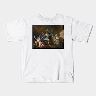 Rinaldo And Armida by Jean-Jacques Lagrenee Kids T-Shirt